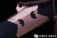 孤品紫铜剑-黑鞘款