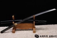 切刃唐刀式武士刀--高猛钢制作，配鎏金装具，唐刀武士刀的完美结合