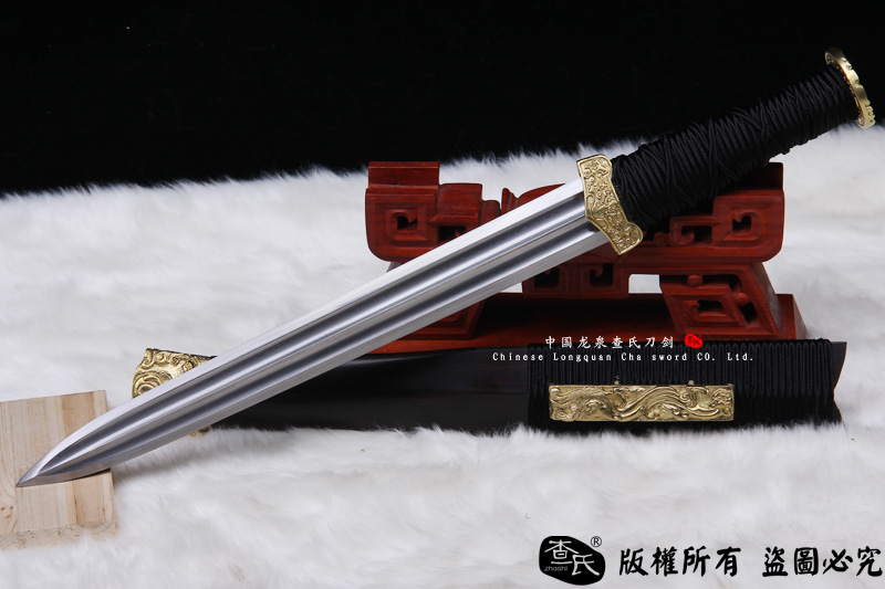 小龙纹-檀木小汉剑-可以砍铁