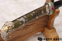狮斩-精品武士刀-全铜鞘镀银装具