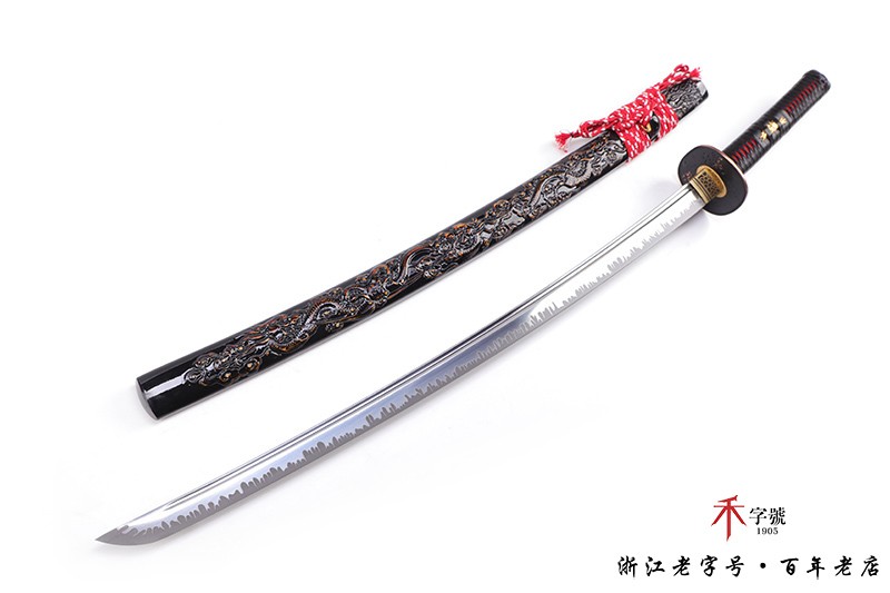龙腾武士刀-人工刃纹
